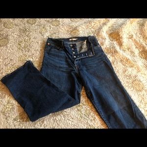 Levi’s Cropped Ribcage Straight Jeans - Size 32